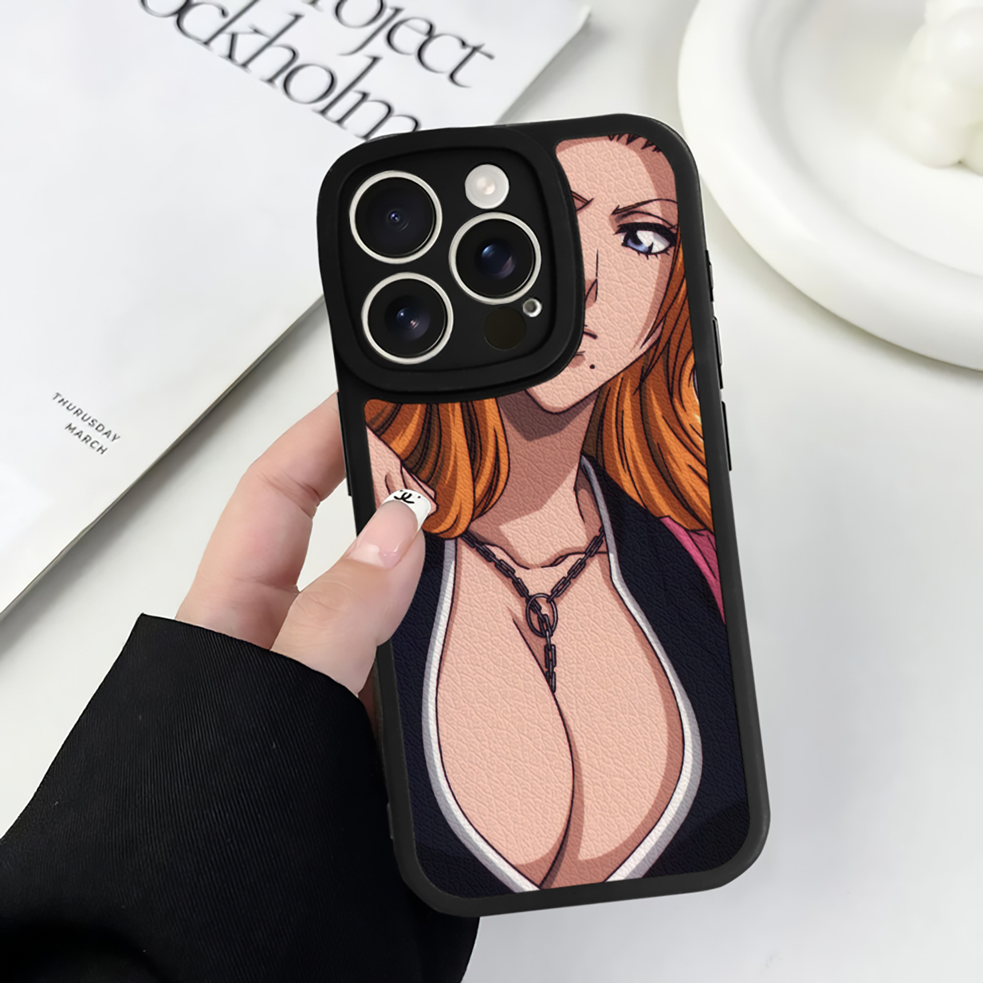（画像用） ブリーチ BLEACH 【iPhone 16シリーズ対応】シリコンスマホケース（レザー調） 材質：シリコン